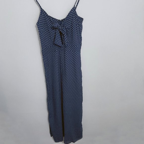 Blue Life Navy Polka Dot Jumpsuit - Picture 3 of 7